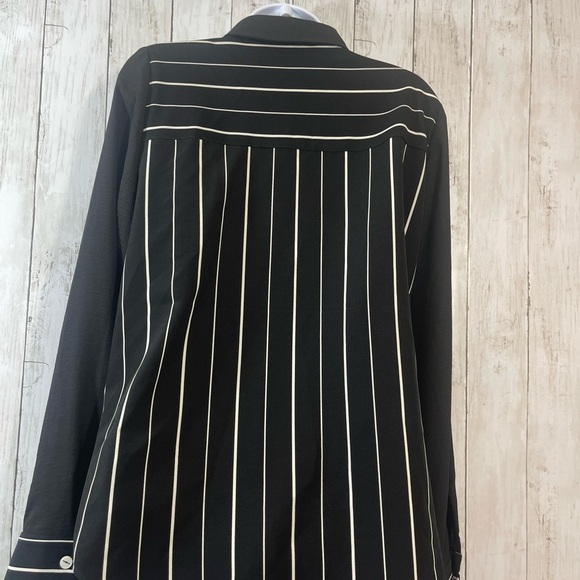 Michael Tyler Stripped Button Up Blouse Small - Picture 4 of 7